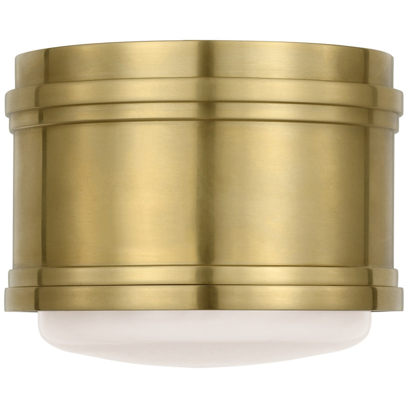 Visual Comfort Signature CHC 4061AB-WG LED Flush Mount, Antique-Burnished Brass