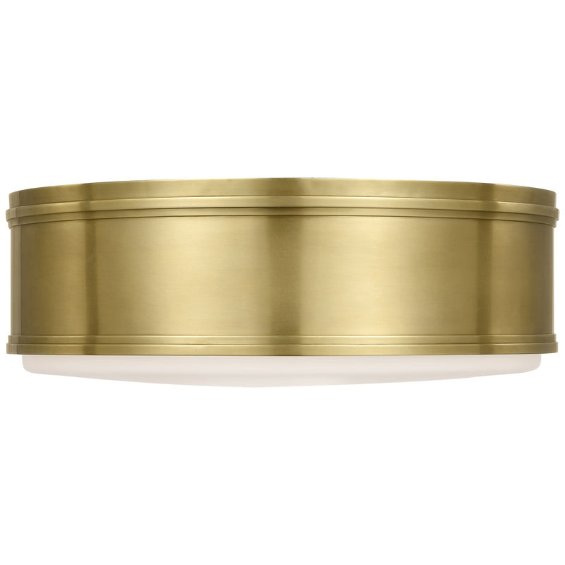 Visual Comfort Signature CHC 4063AB-WG LED Flush Mount, Antique-Burnished Brass