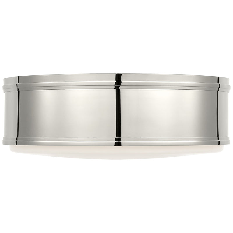 Visual Comfort Signature CHC 4063PN-WG LED Flush Mount, Polished Nickel