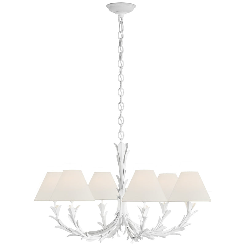 Visual Comfort Signature CHC 5381PW-L LED Chandelier, Plaster White
