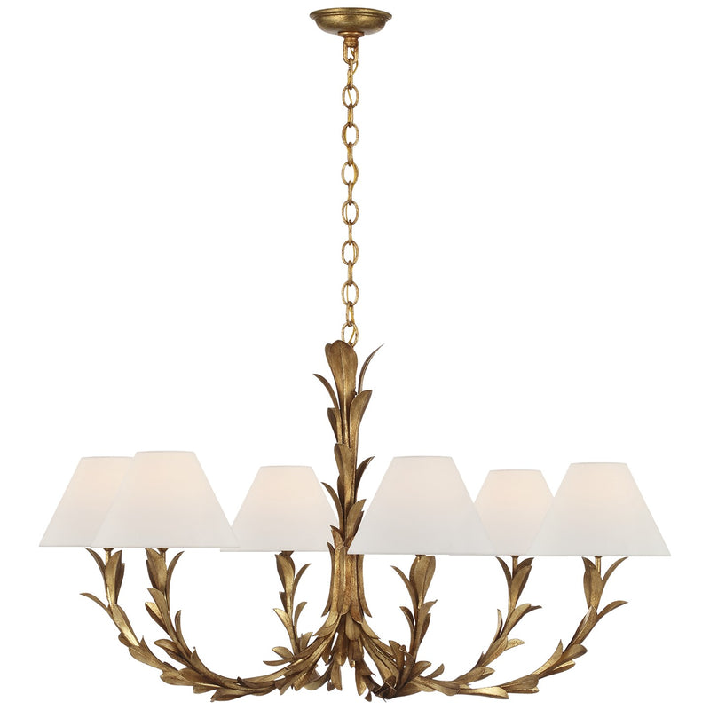 Visual Comfort Signature CHC 5382FRG-L LED Chandelier, French Gild