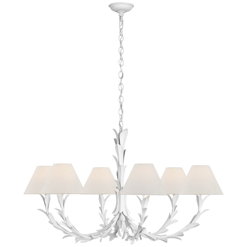 Visual Comfort Signature CHC 5382PW-L LED Chandelier, Plaster White