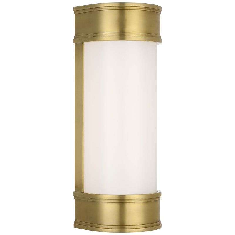 Visual Comfort Signature CHD 2062AB-WG LED Bath Sconce, Antique-Burnished Brass
