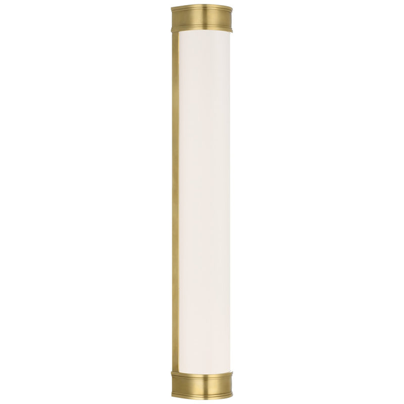 Visual Comfort Signature CHD 2065AB-WG LED Bath Sconce, Antique-Burnished Brass