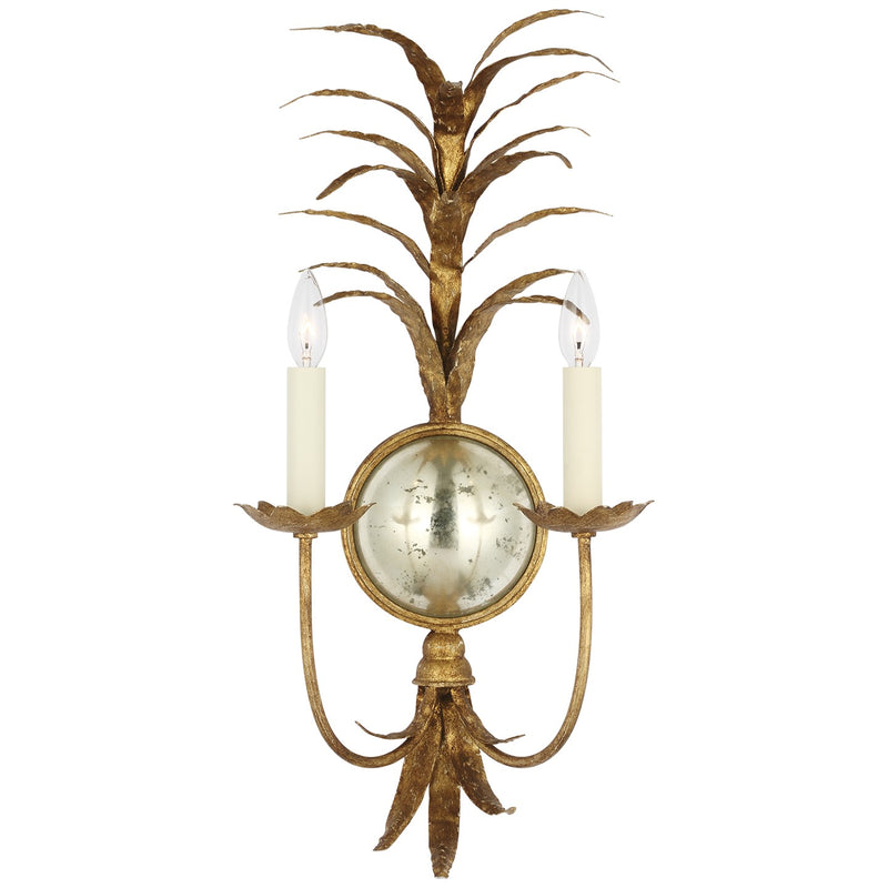 Visual Comfort Signature CHD 2177GI LED Wall Sconce, Gilded Iron