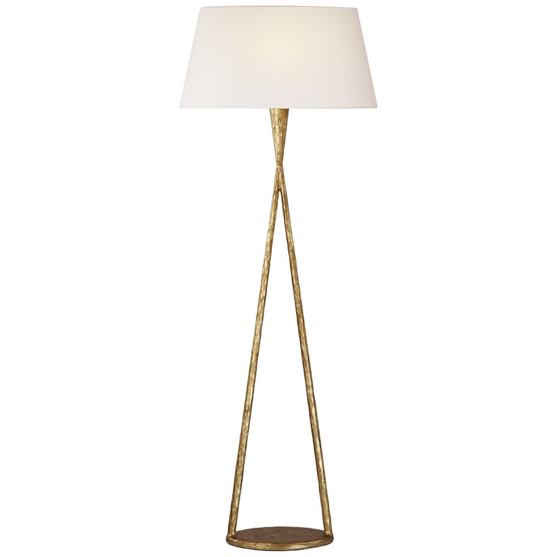 Visual Comfort Signature IKF 1406GI-L LED Floor Lamp, Gilded Iron