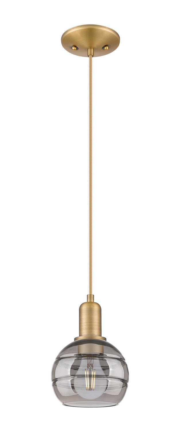 Innovations 716-1P-BB-G556-6SM One Light Mini Pendant, Brushed Brass