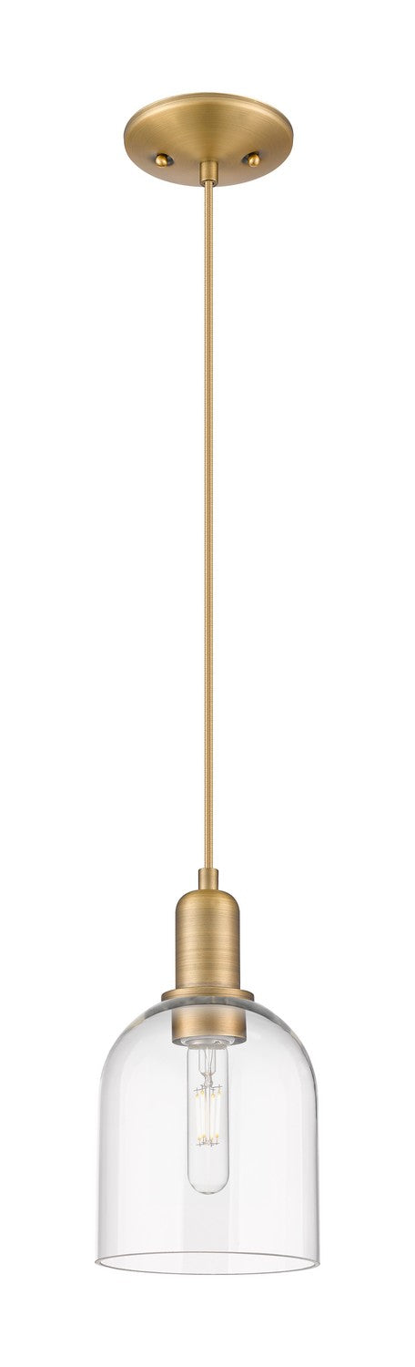 Innovations 716-1P-BB-G558-6CL One Light Mini Pendant, Brushed Brass