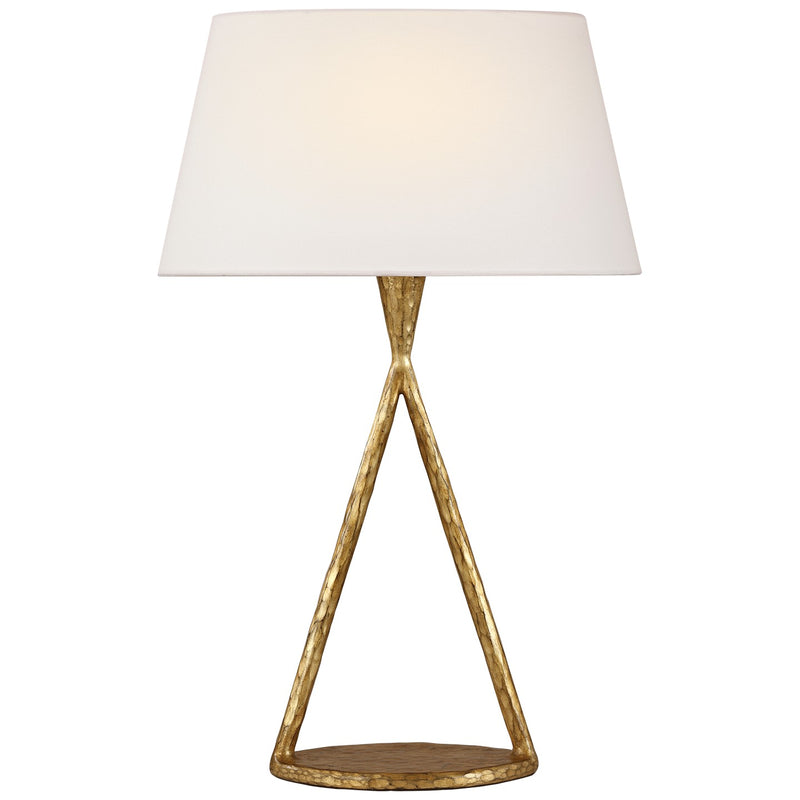 Visual Comfort Signature IKF 3406GI-L LED Table Lamp, Gilded Iron