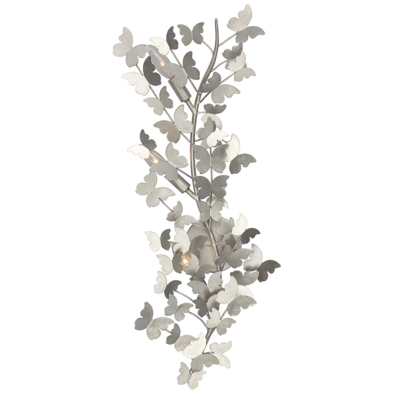 Visual Comfort Signature JN 2503BSL LED Wall Sconce, Burnished Silver Leaf