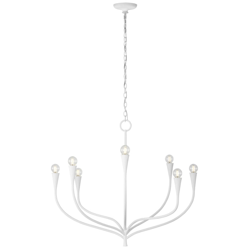 Visual Comfort Signature JN 5185PW LED Chandelier, Plaster White