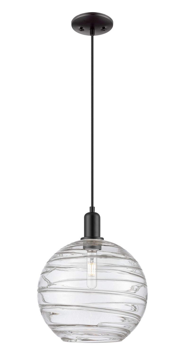 Innovations 716-1P-BK-G1213-12CL One Light Mini Pendant, Matte Black