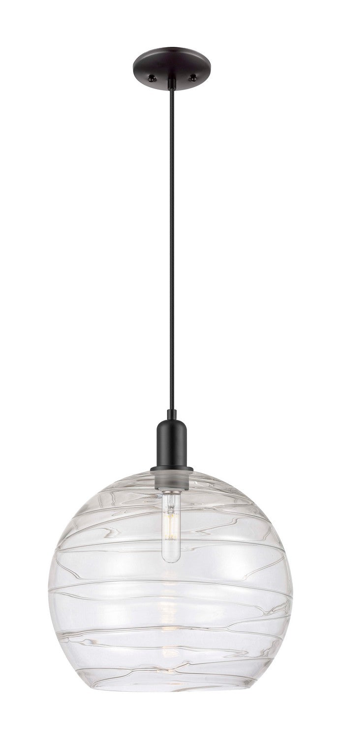 Innovations 716-1P-BK-G1213-14CL One Light Mini Pendant, Matte Black