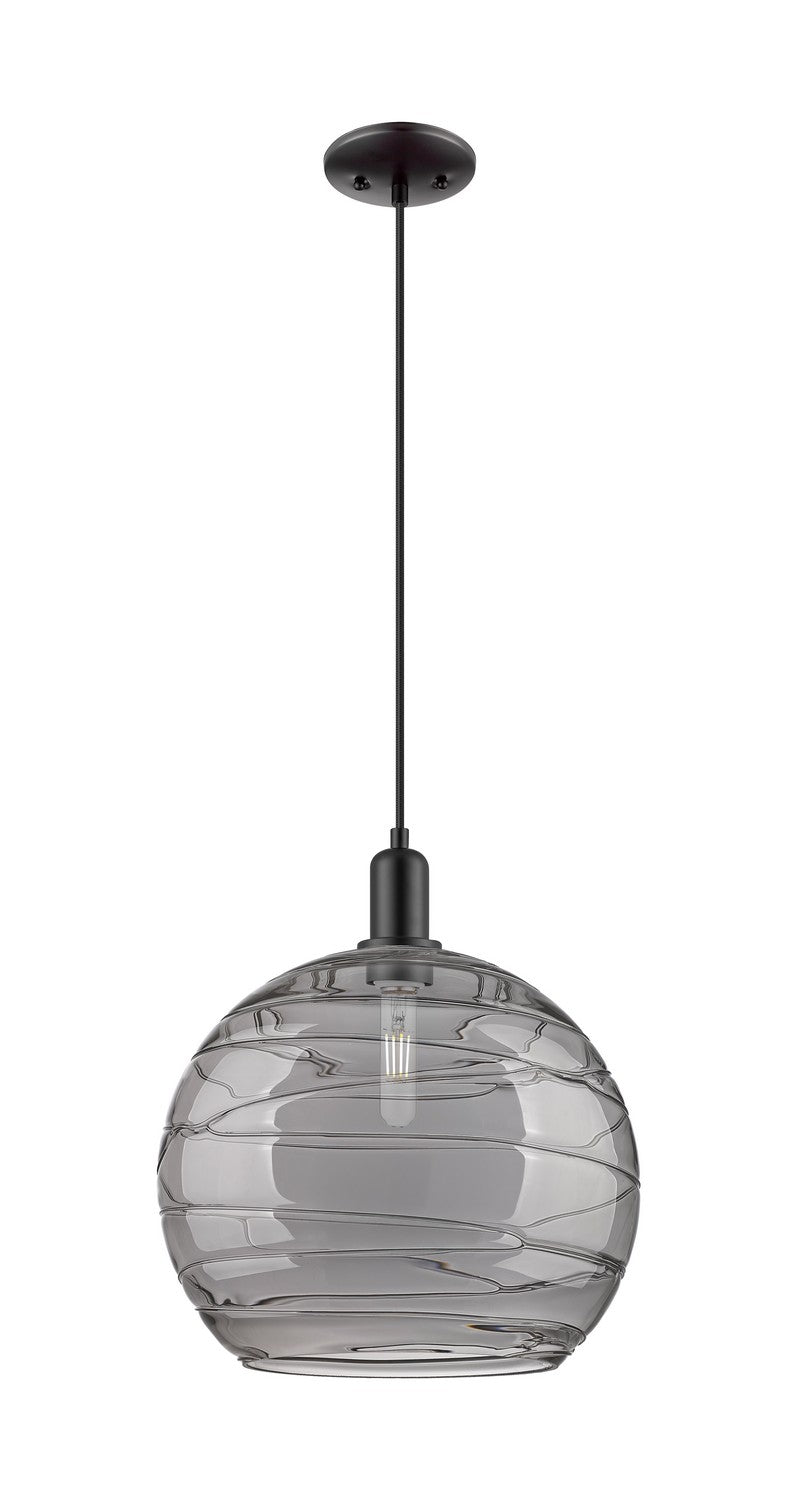 Innovations 716-1P-BK-G1213-14SM One Light Mini Pendant, Matte Black