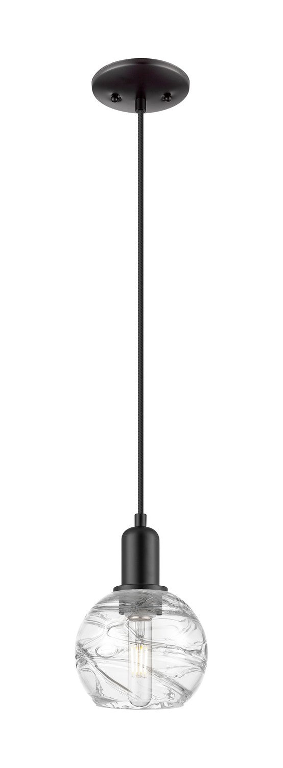 Innovations 716-1P-BK-G1213-6CL One Light Mini Pendant, Matte Black