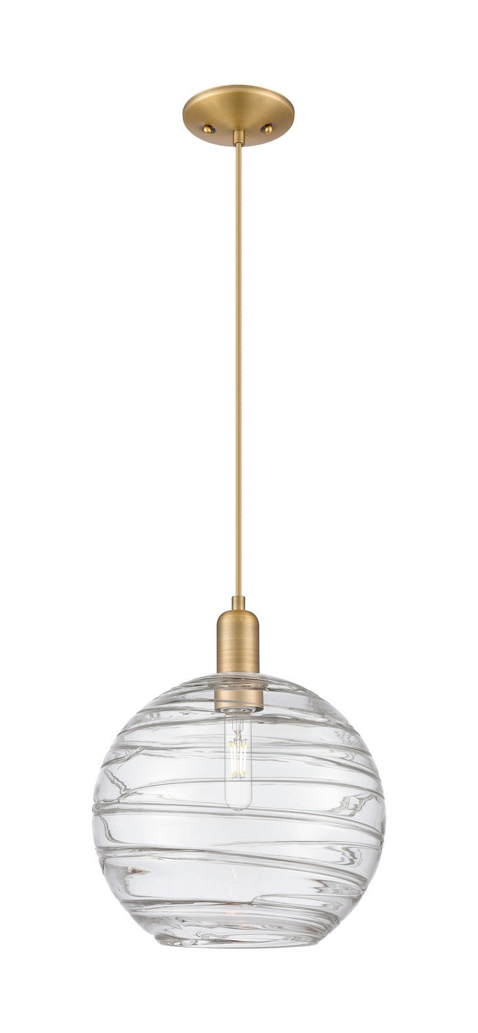 Innovations 716-1P-BB-G1213-12CL One Light Mini Pendant, Brushed Brass
