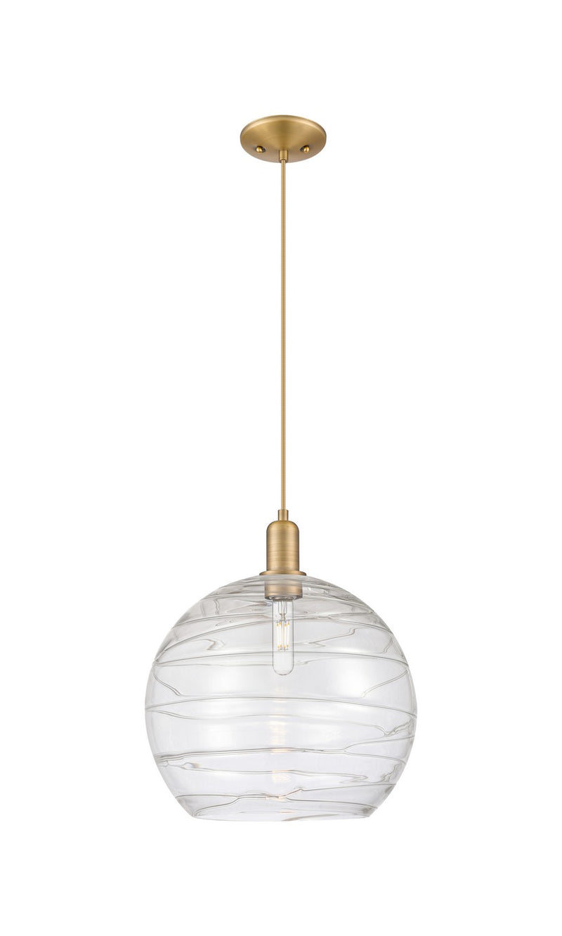 Innovations 716-1P-BB-G1213-14CL One Light Mini Pendant, Brushed Brass