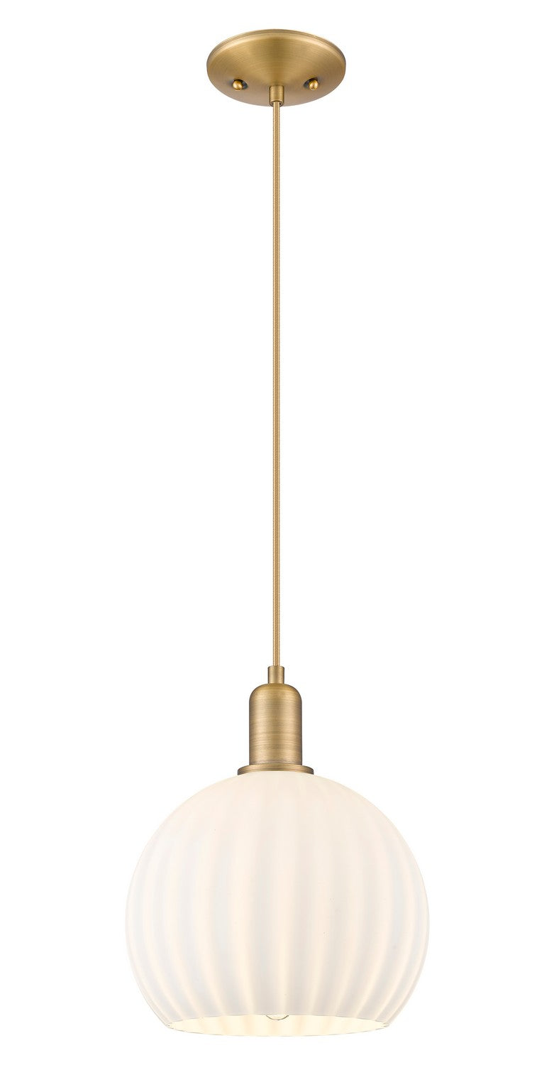 Innovations 716-1P-BB-G1217-10WV One Light Mini Pendant, Brushed Brass