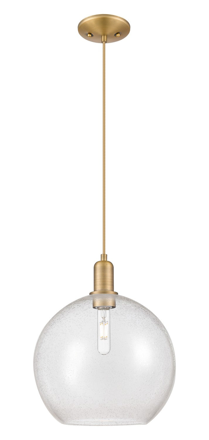 Innovations 716-1P-BB-G124-12 One Light Mini Pendant, Brushed Brass