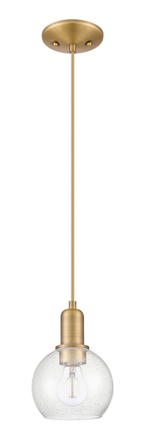 Innovations 716-1P-BB-G124-6 One Light Mini Pendant, Brushed Brass