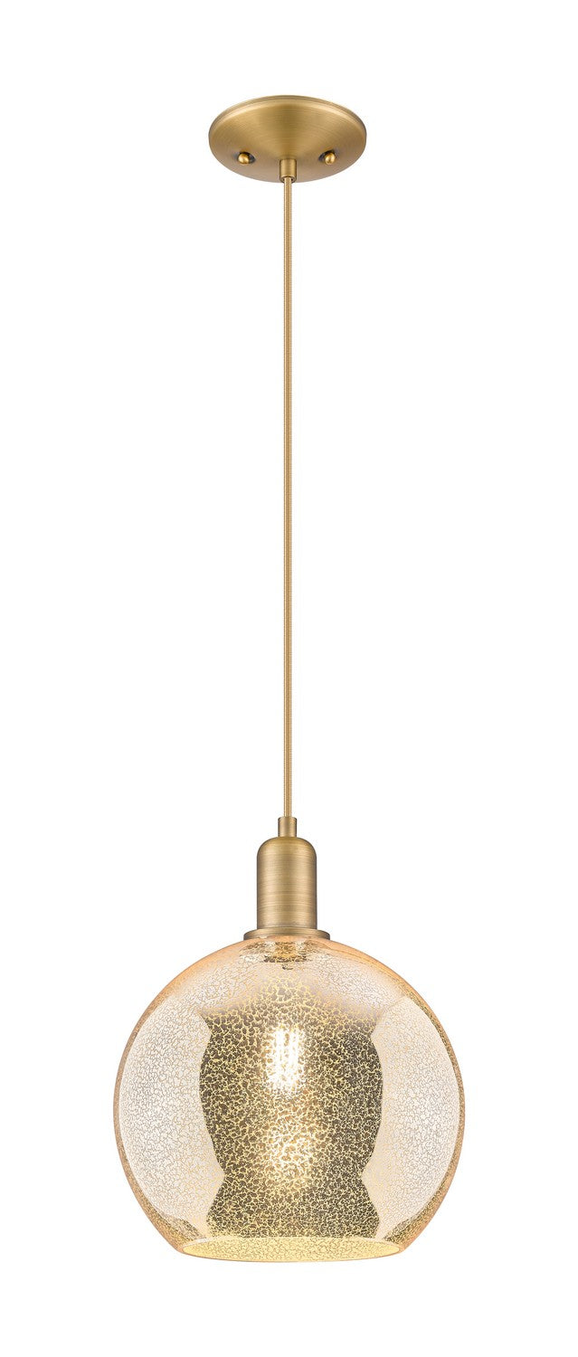 Innovations 716-1P-BB-G128-10 One Light Mini Pendant, Brushed Brass