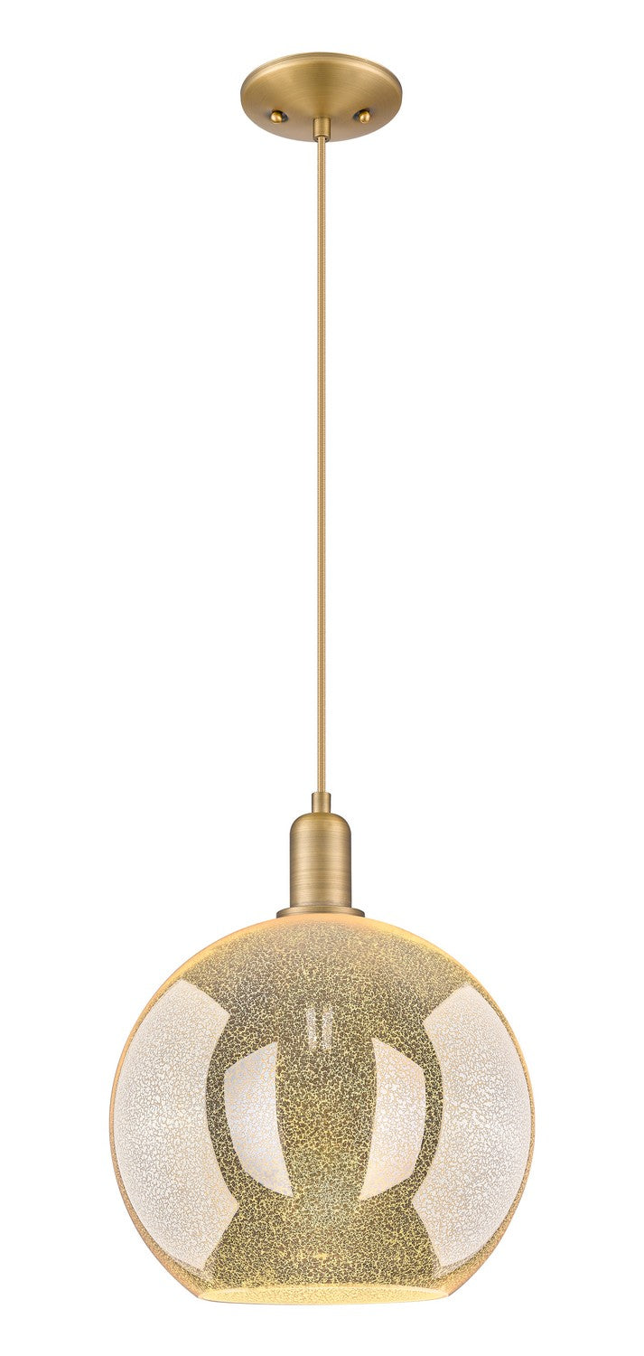 Innovations 716-1P-BB-G128-12 One Light Mini Pendant, Brushed Brass
