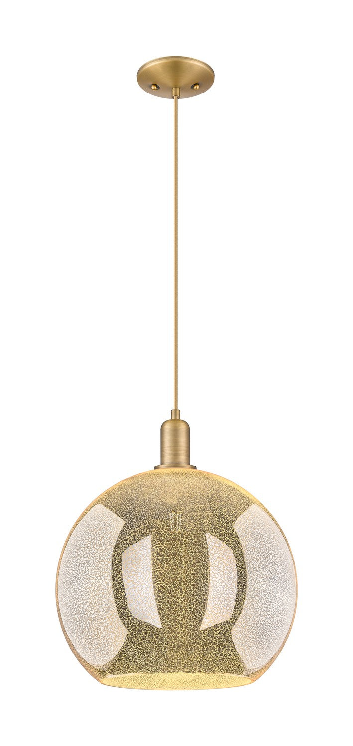 Innovations 716-1P-BB-G128-14 One Light Mini Pendant, Brushed Brass