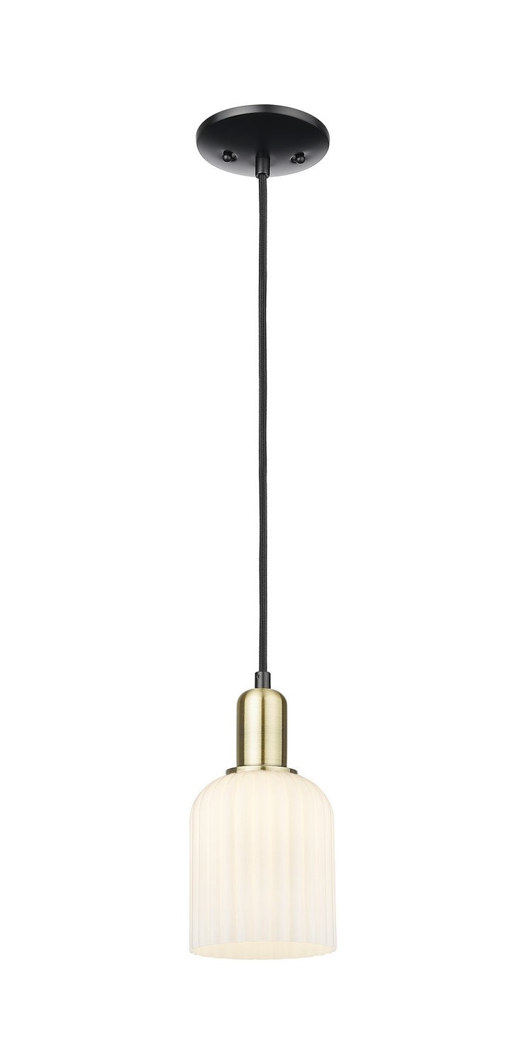 Innovations 716-1P-BAB-G559-5GWH One Light Mini Pendant, Black Antique Brass