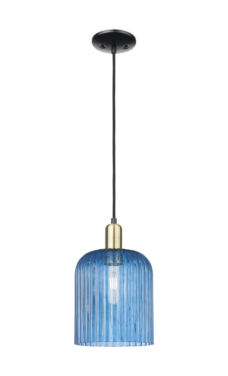 Innovations 716-1P-BAB-G559-8BL One Light Mini Pendant, Black Antique Brass