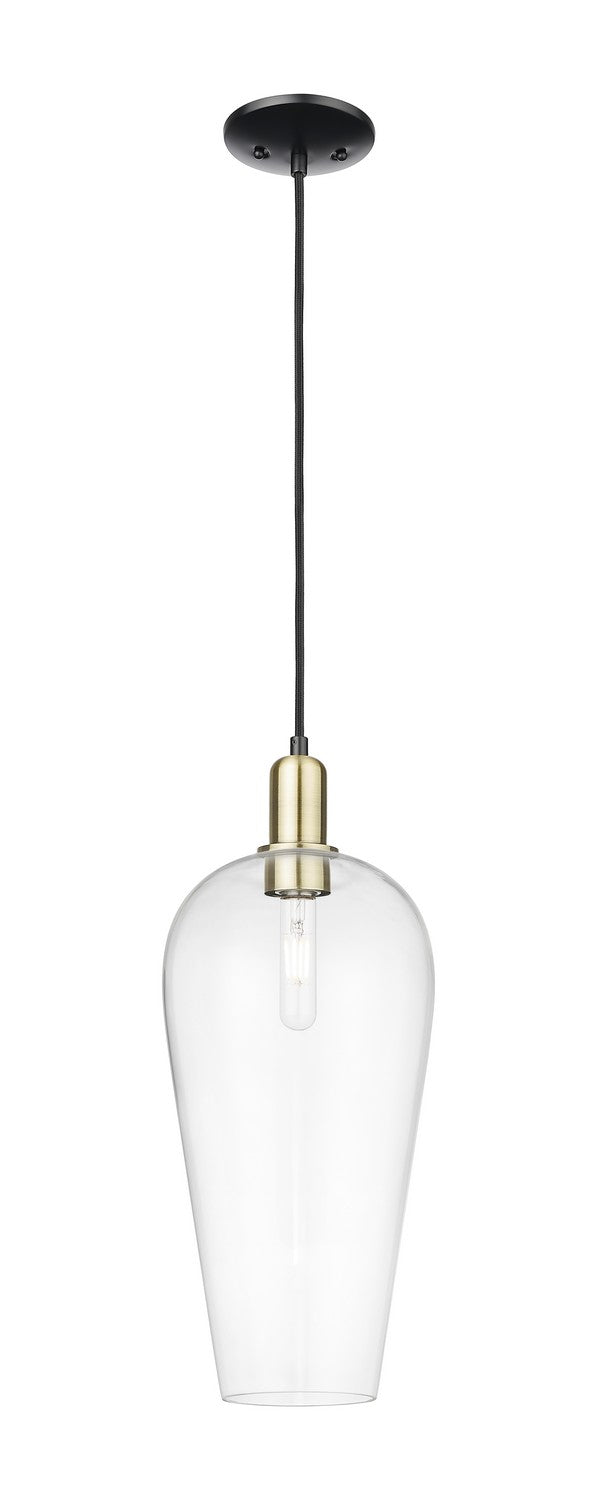 Innovations 716-1P-BAB-G456-8CL One Light Mini Pendant, Black Antique Brass