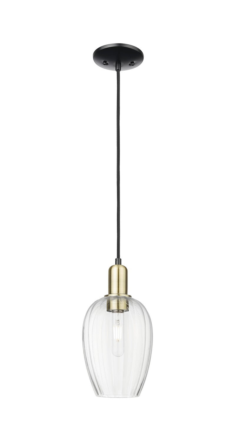 Innovations 716-1P-BAB-G457-6CL One Light Mini Pendant, Black Antique Brass