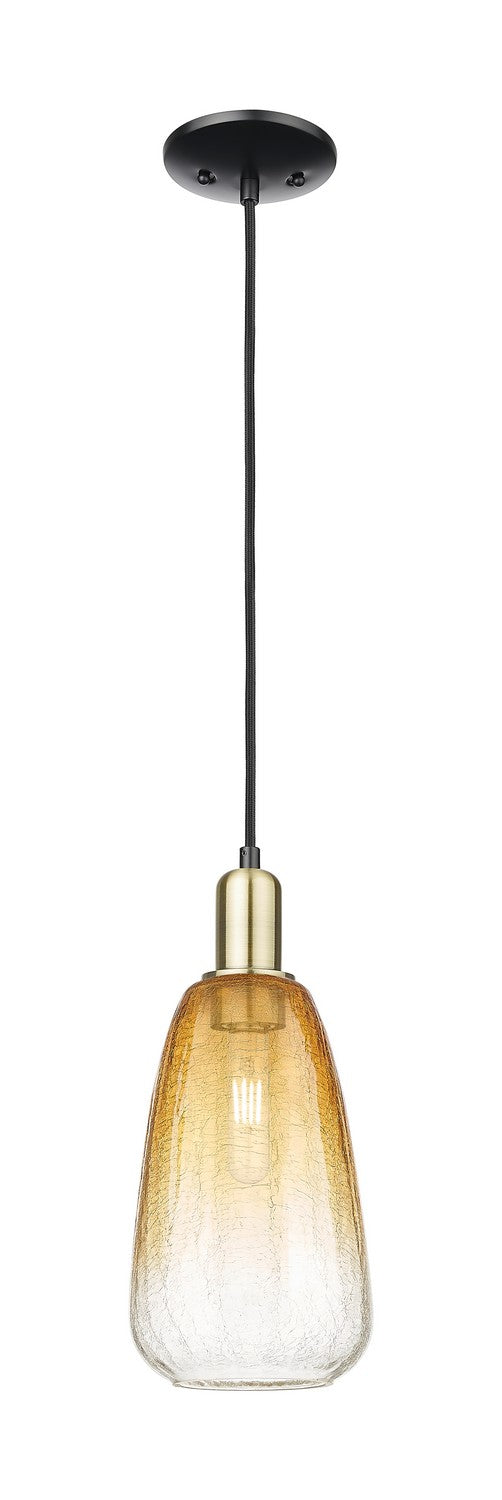 Innovations 716-1P-BAB-G480-6AM One Light Mini Pendant, Black Antique Brass