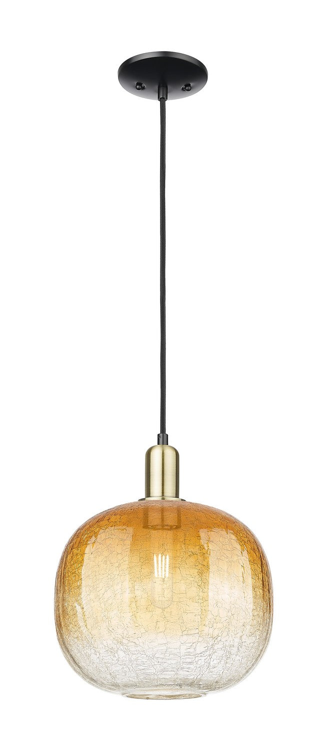 Innovations 716-1P-BAB-G481-10AM One Light Mini Pendant, Black Antique Brass