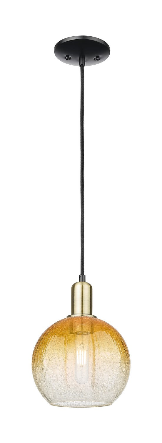 Innovations 716-1P-BAB-G483-8AM One Light Mini Pendant, Black Antique Brass