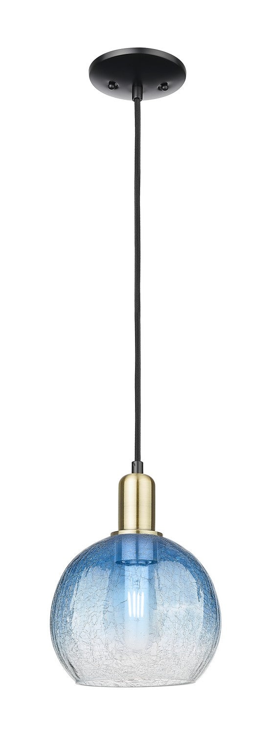 Innovations 716-1P-BAB-G483-8SB One Light Mini Pendant, Black Antique Brass