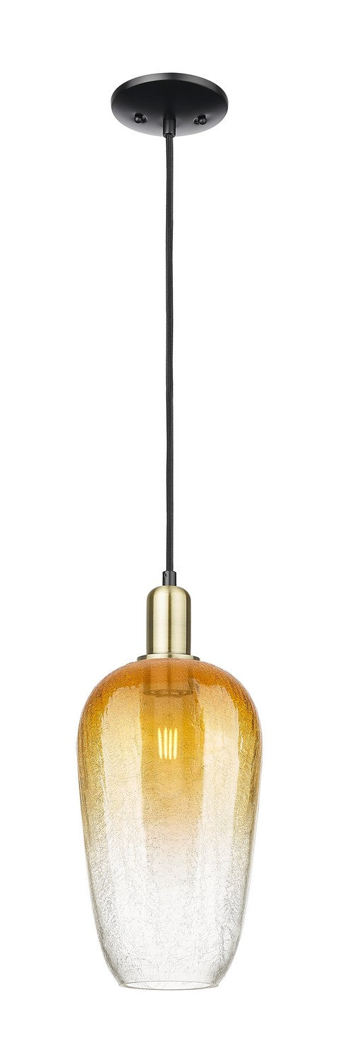Innovations 716-1P-BAB-G484-7AM One Light Mini Pendant, Black Antique Brass