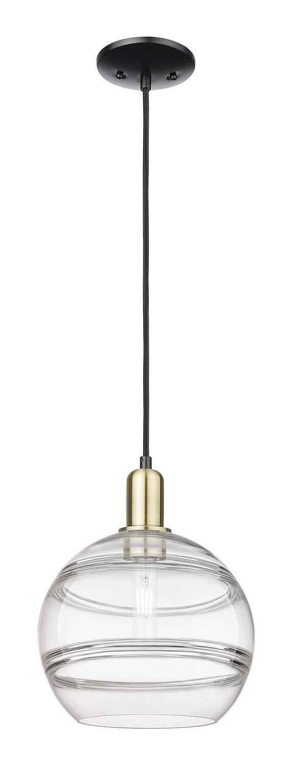 Innovations 716-1P-BAB-G556-10CL One Light Mini Pendant, Black Antique Brass