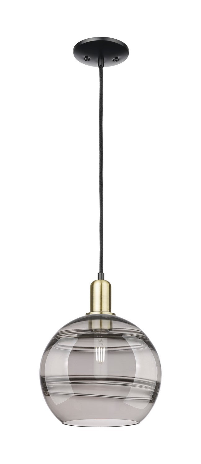 Innovations 716-1P-BAB-G556-10SM One Light Mini Pendant, Black Antique Brass