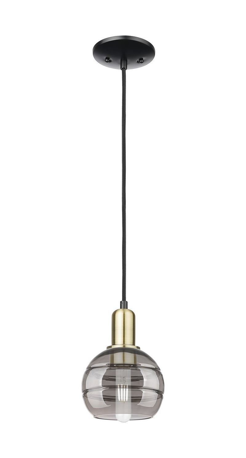 Innovations 716-1P-BAB-G556-6SM One Light Mini Pendant, Black Antique Brass