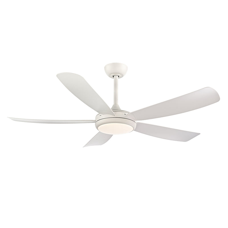 Millennium 1010WLED-MWW-MWW 52" Ceiling Fan, Matte White