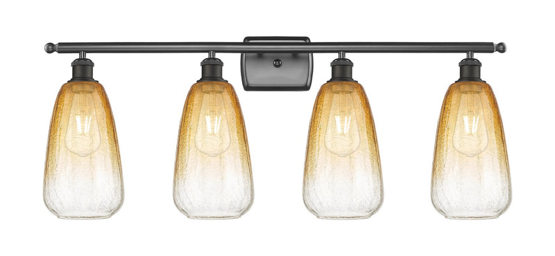 Innovations 516-4W-OB-G480-6AM Four Light Bath Vanity, Oil Rubbed Bronze