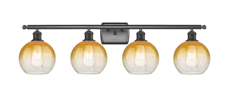 Innovations 516-4W-OB-G483-8AM Four Light Bath Vanity, Oil Rubbed Bronze