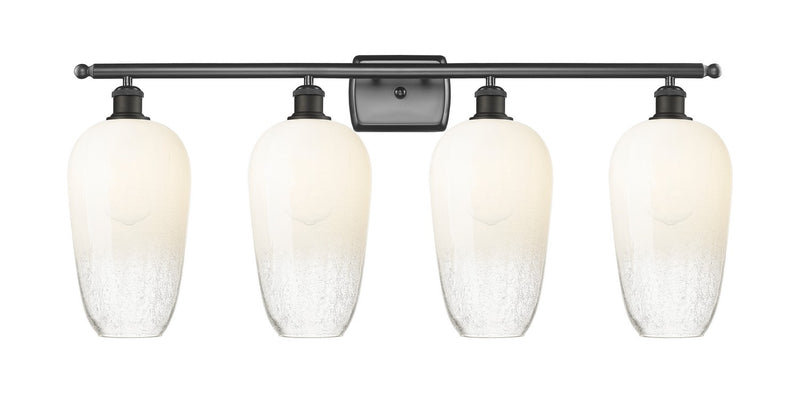 Innovations 516-4W-OB-G484-7OP Four Light Bath Vanity, Oil Rubbed Bronze