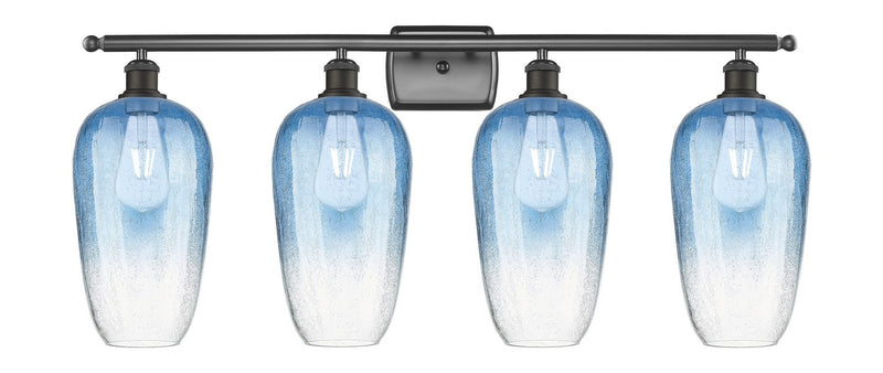 Innovations 516-4W-OB-G484-7SB Four Light Bath Vanity, Oil Rubbed Bronze