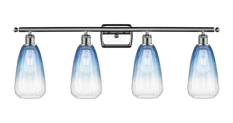 Innovations 516-4W-PC-G480-6SB Four Light Bath Vanity, Polished Chrome