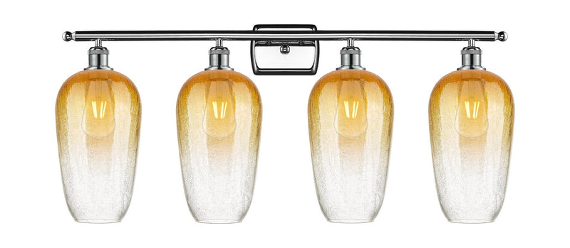 Innovations 516-4W-PC-G484-7AM Four Light Bath Vanity, Polished Chrome