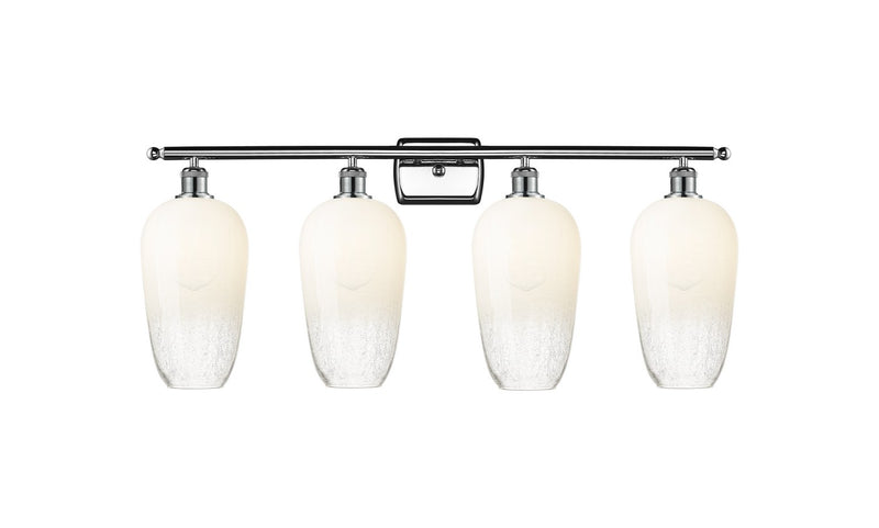 Innovations 516-4W-PC-G484-7OP Four Light Bath Vanity, Polished Chrome