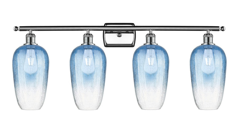 Innovations 516-4W-PC-G484-7SB Four Light Bath Vanity, Polished Chrome