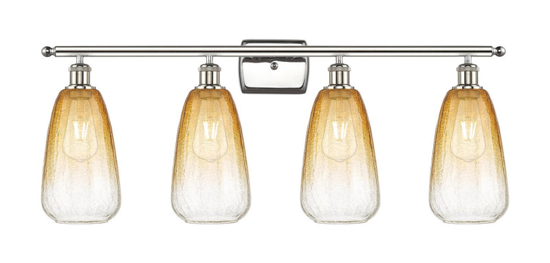 Innovations 516-4W-PN-G480-6AM Four Light Bath Vanity, Polished Nickel