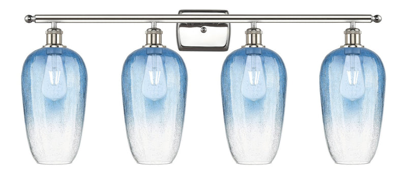 Innovations 516-4W-PN-G484-7SB Four Light Bath Vanity, Polished Nickel